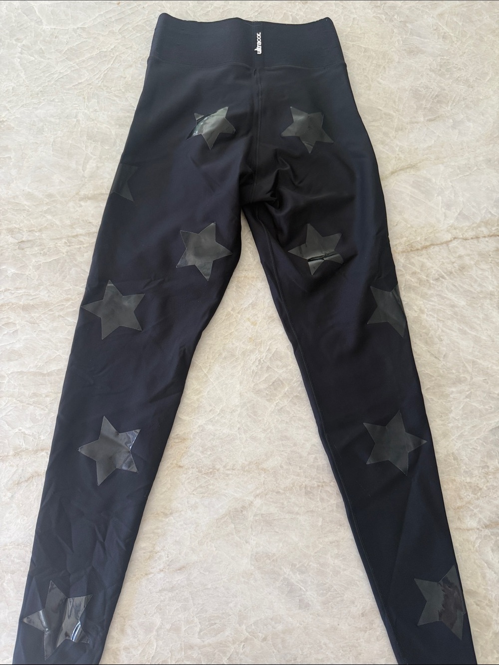women’s Ultracor Nero/ Patent Nero Star-Accent Leggings